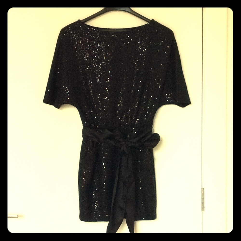Bird by Juicy Couture Black sequin mini dress